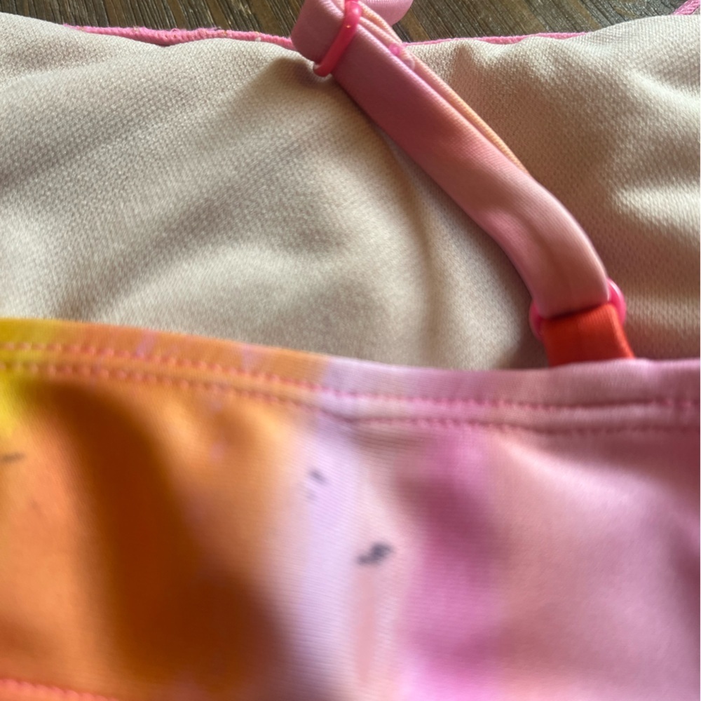Art Class Vibrant Pink and Orange Bikini Set - Picture 6 of 7